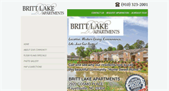 Desktop Screenshot of brittlakeapartments.com